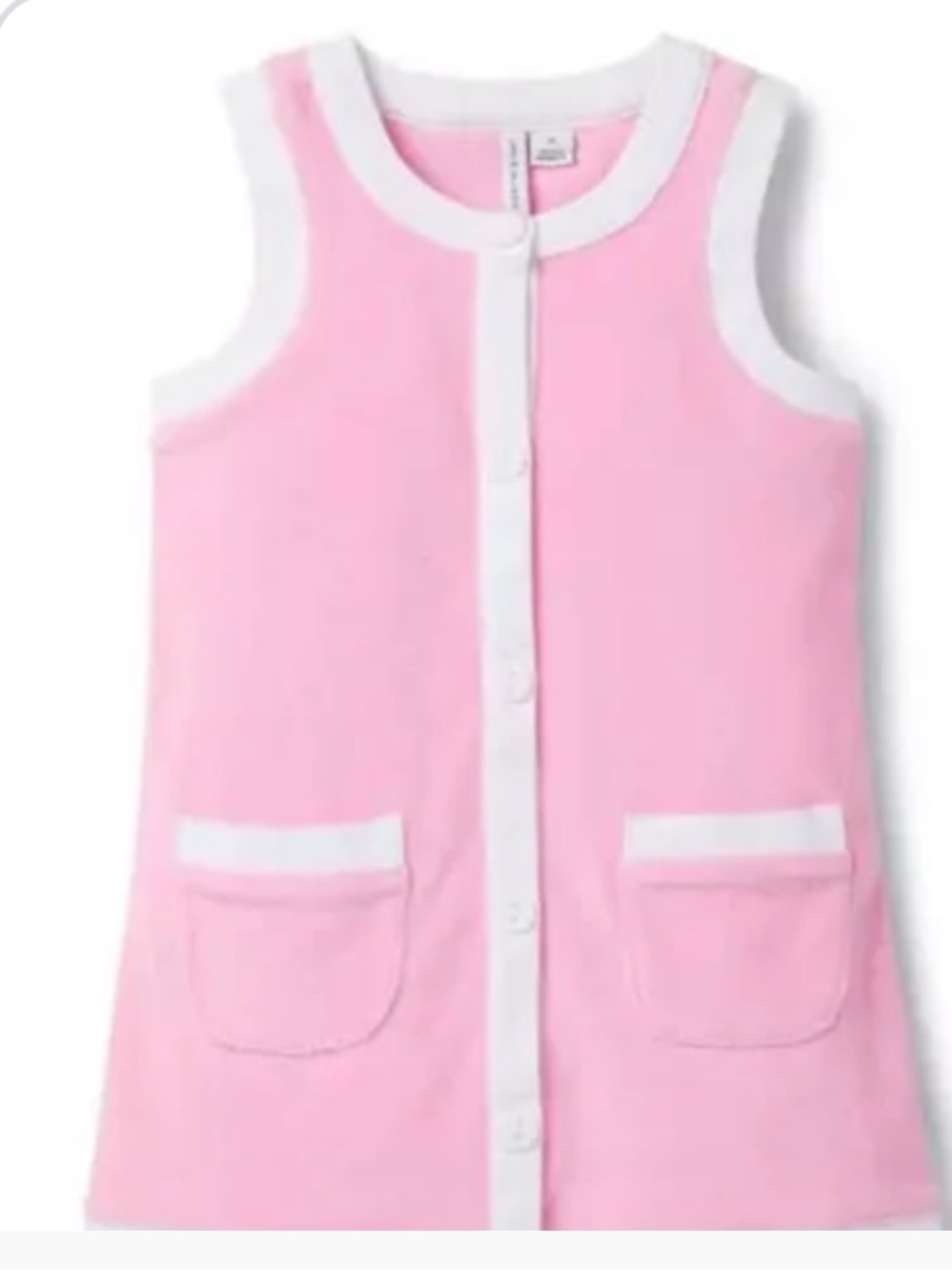 Janie and Jack Pink Sleeveless Terry Dress Swim Cover up. Size 5